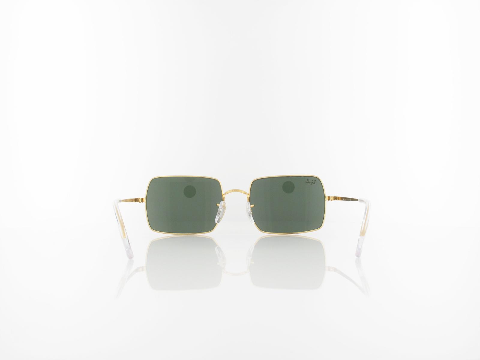 Ray Ban | Rectangle RB1969 919631 54 | legend gold / green