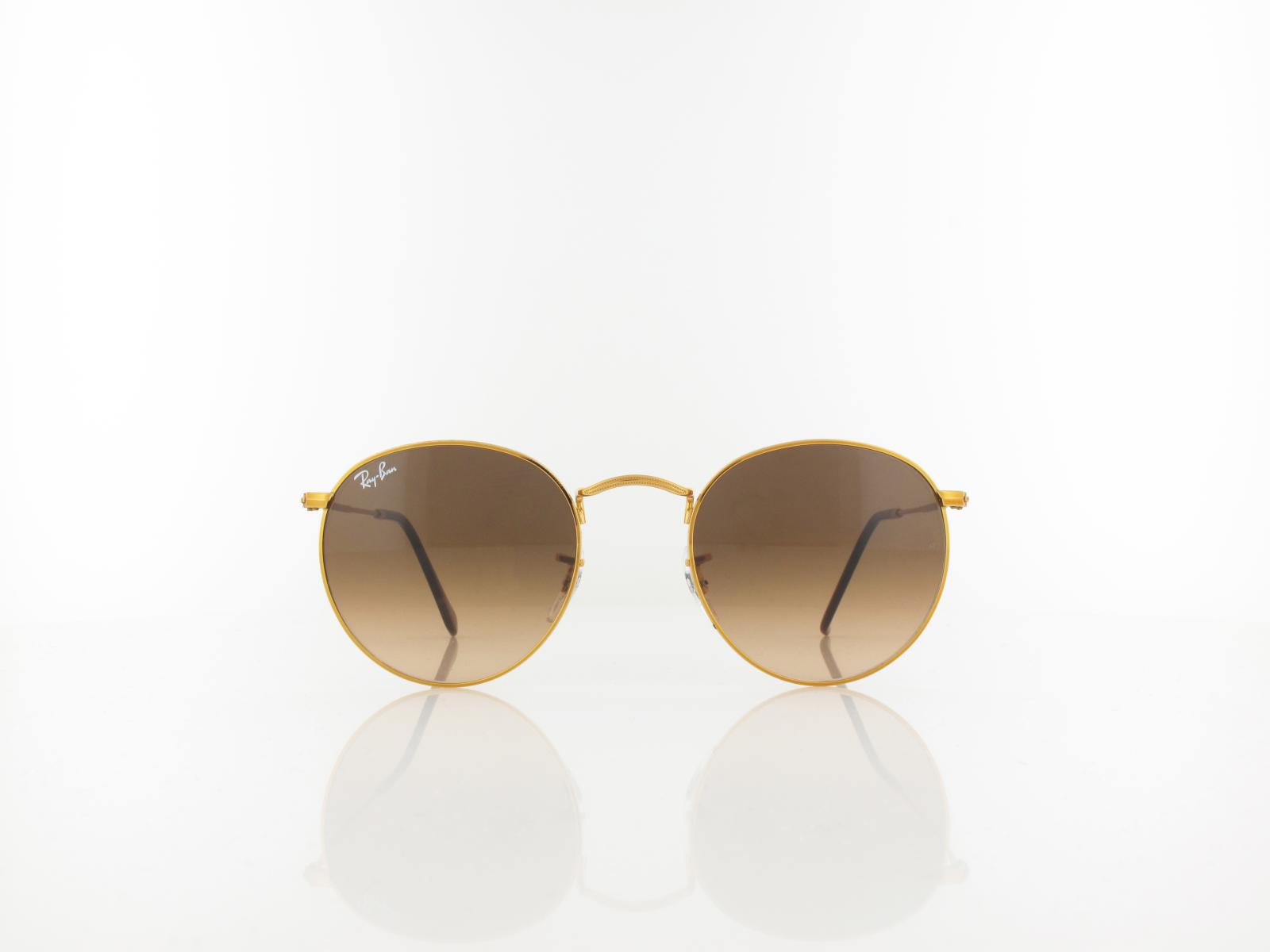 Ray Ban | Round Metal RB3447 9001A5 50 | shiny light bronze / pink gradient brown