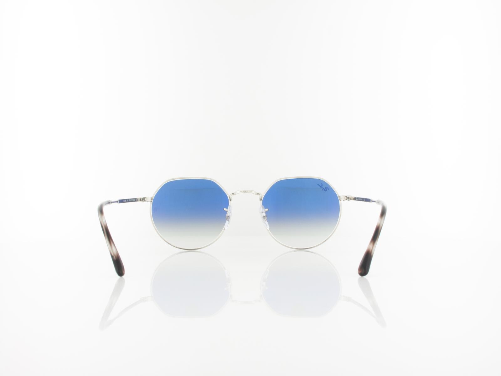 Ray Ban | Jack RB3565 003/3F 53 | silver / clear gradient blue