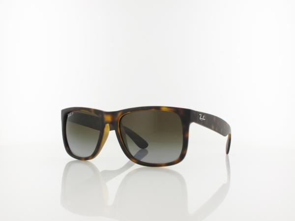 Ray Ban | Justin RB4165 865/T5 55 | rubber havana / grey gradient brown polarized