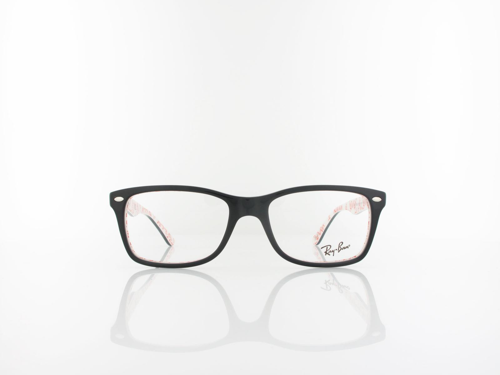 Ray Ban | RX5228 5014 53 | top black on texture white