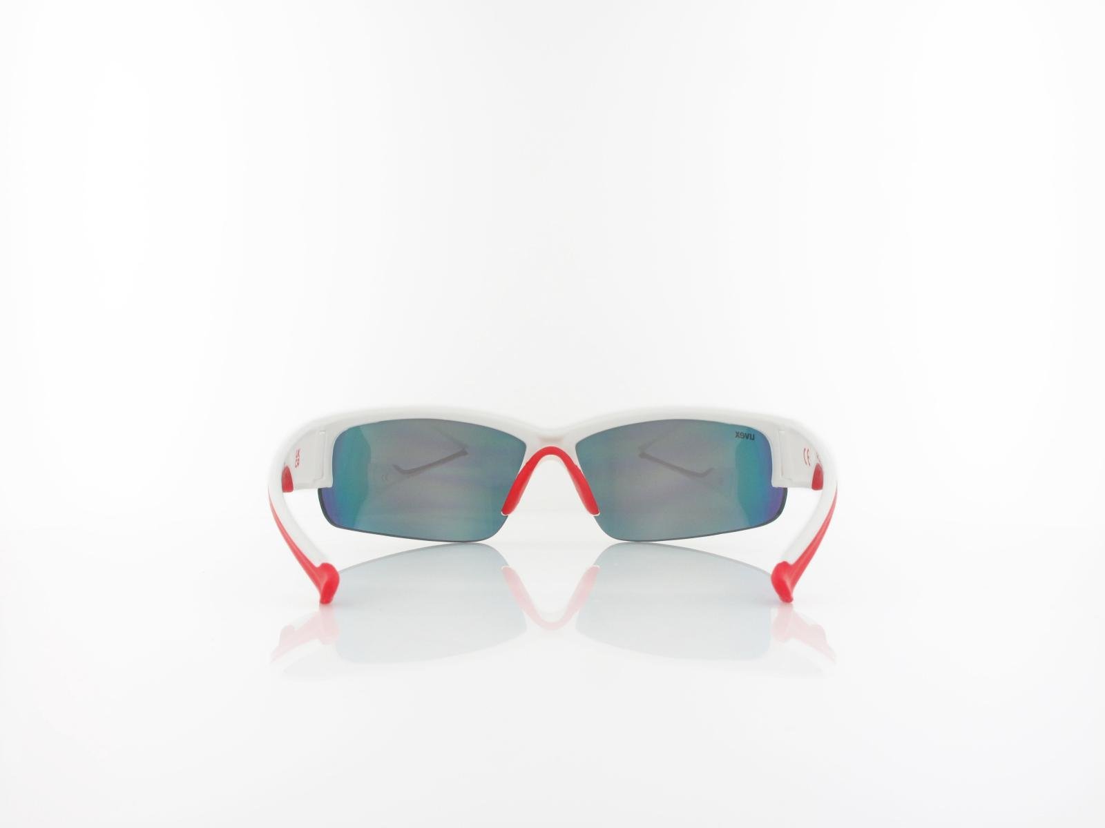 UVEX | Sportstyle 215 S530617 8316 68 | white mat red / mirror red